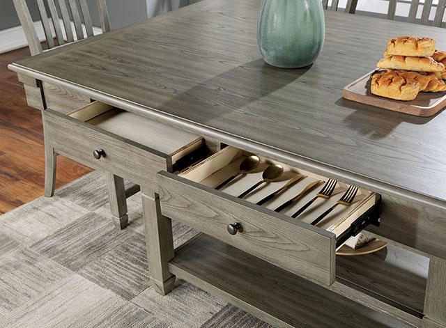 ANAYA Counter Ht. Table, Gray - In Home Furniture (San Antonio, TX)