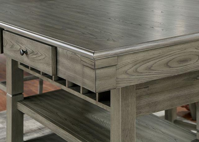 ANAYA Counter Ht. Table, Gray - In Home Furniture (San Antonio, TX)