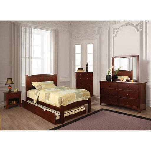 Cara Cherry Twin Bed - In Home Furniture (San Antonio, TX)