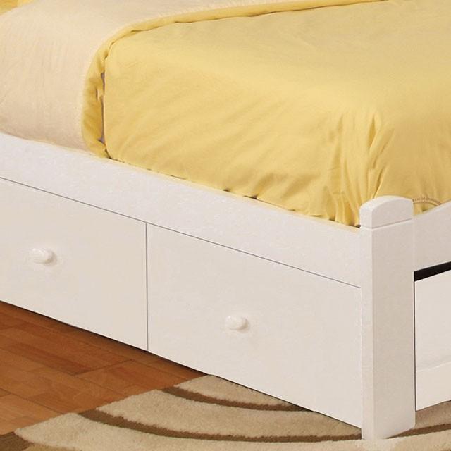 Caren White Twin Bed - In Home Furniture (San Antonio, TX)