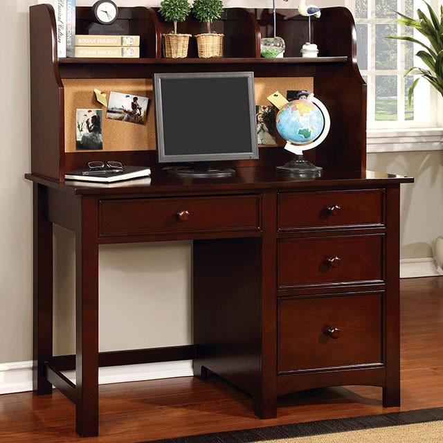 Omnus Cherry Desk - In Home Furniture (San Antonio, TX)