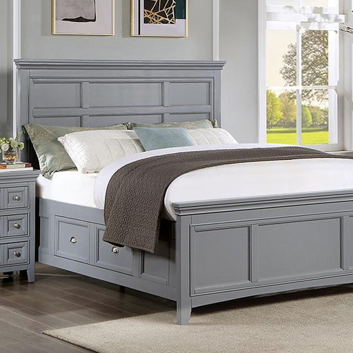 CASTLILE Queen Bed, Gray - In Home Furniture (San Antonio, TX)
