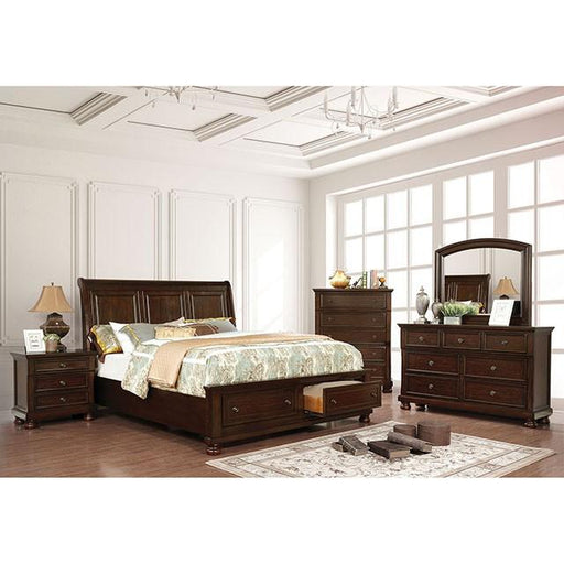 Castor Brown Cherry Mirror - In Home Furniture (San Antonio, TX)