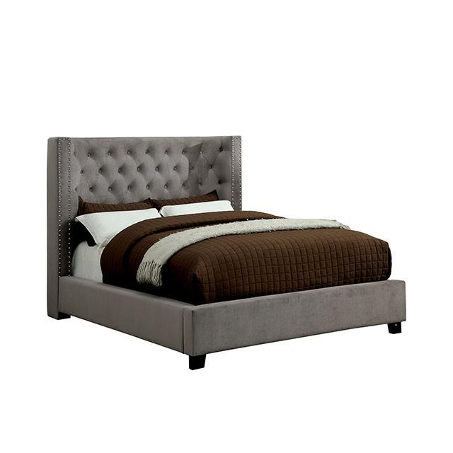 Cayla Bed Silver & Grey - In Home Furniture (San Antonio, TX)