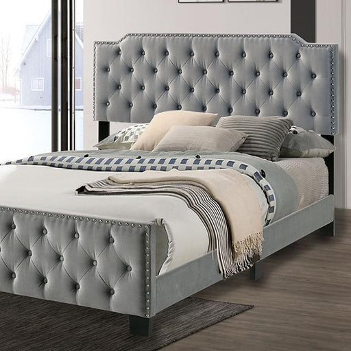 Charlize Bed Grey & Navy - In Home Furniture (San Antonio, TX)