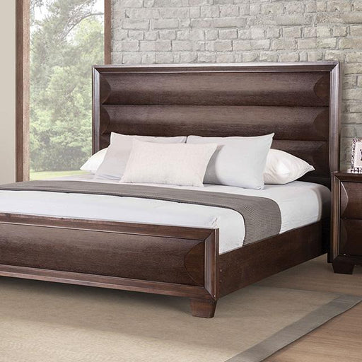 Chemnitz Bed Espresso & White - In Home Furniture (San Antonio, TX)