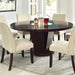 Cimma Espresso Round Dining Table - In Home Furniture (San Antonio, TX)