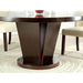 Cimma Espresso Round Dining Table - In Home Furniture (San Antonio, TX)