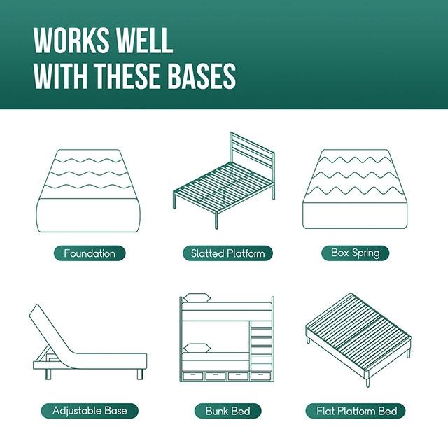 Artemisia 6" Full, Queen, & Twin Memory Foam Mattress - In Home Furniture (San Antonio, TX)