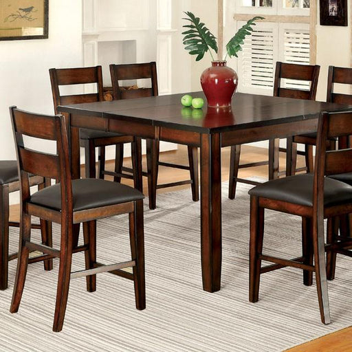 DICKINSON II Dark Cherry Counter Ht. Table w/ 18" Leaf - In Home Furniture (San Antonio, TX)