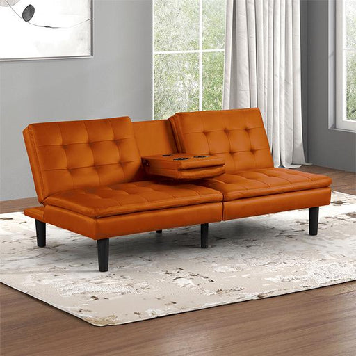 Eidsberg Futon Sofa Bed Orange, Grey, Brown, & Black - In Home Furniture (San Antonio, TX)
