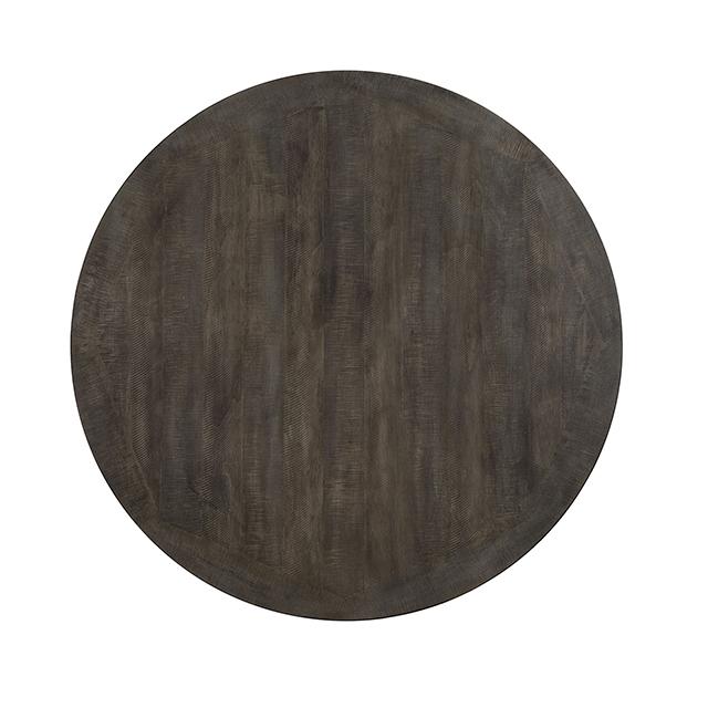 AULETTA Round Dining Table, Gray - In Home Furniture (San Antonio, TX)