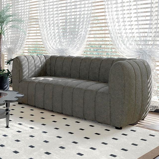 AVERSA Loveseat, Black, Gray, & White - In Home Furniture (San Antonio, TX)