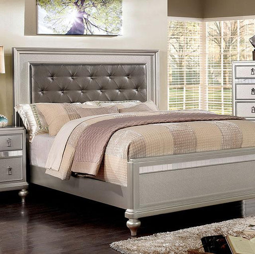Avior Bed Silver - In Home Furniture (San Antonio, TX)