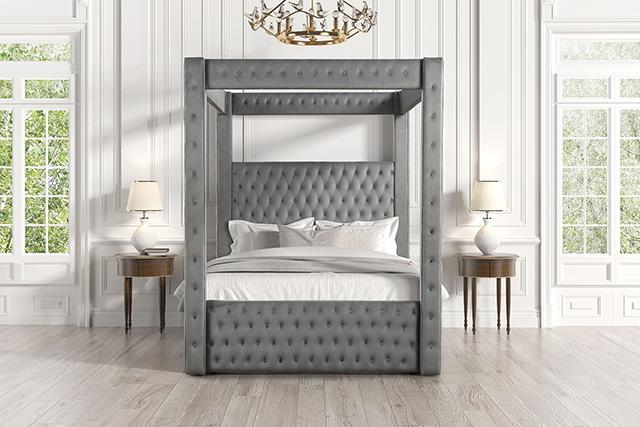 Etherea Bed Gray & Black - In Home Furniture (San Antonio, TX)