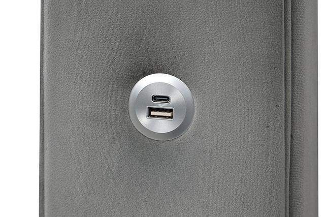 Etherea Bed Gray & Black - In Home Furniture (San Antonio, TX)