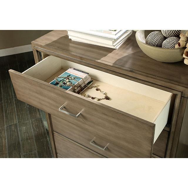 ENRICO I Gray Media Chest - In Home Furniture (San Antonio, TX)