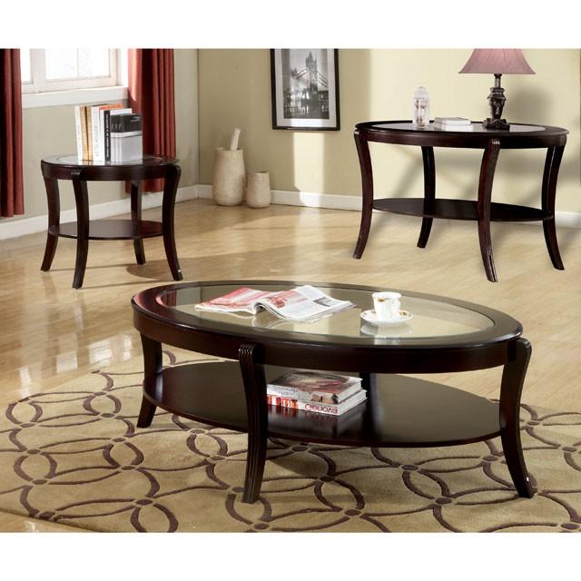 FINLEY Espresso End Table - In Home Furniture (San Antonio, TX)