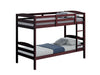 Finsbury Twin Twin Bunk Bed Espresso, Grey & White - In Home Furniture (San Antonio, TX)