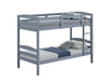 Finsbury Twin Twin Bunk Bed Espresso, Grey & White - In Home Furniture (San Antonio, TX)