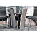 Glenview I Gray/Chrome Dining Table - In Home Furniture (San Antonio, TX)