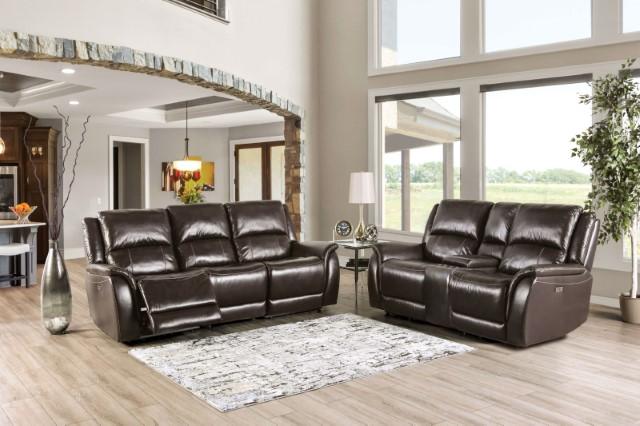 GORGIUS Power Sofa, Espresso - In Home Furniture (San Antonio, TX)
