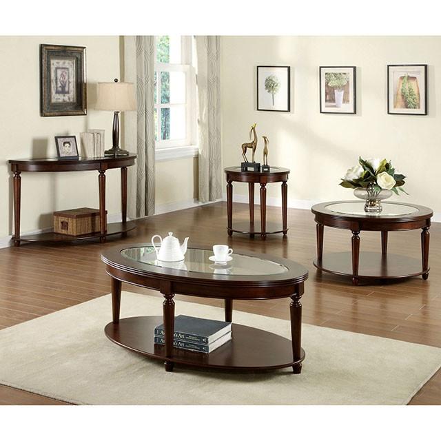 Granvia Dark Cherry Sofa Table - In Home Furniture (San Antonio, TX)
