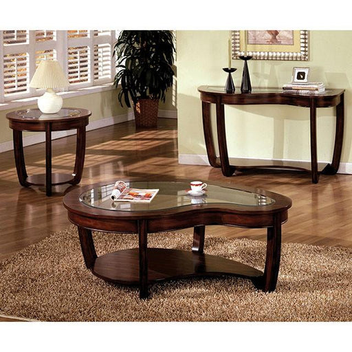 Crystal Falls Dark Cherry End Table - In Home Furniture (San Antonio, TX)