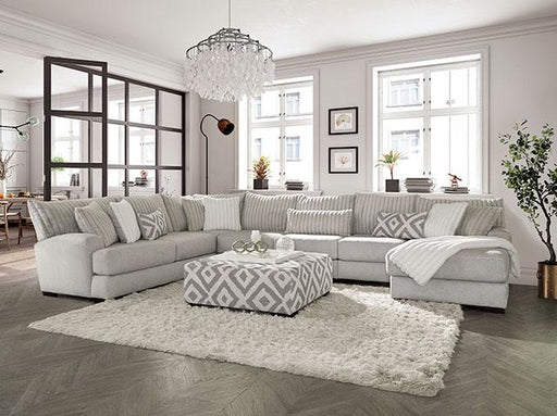 HERMISTON Ottoman, Gray - In Home Furniture (San Antonio, TX)