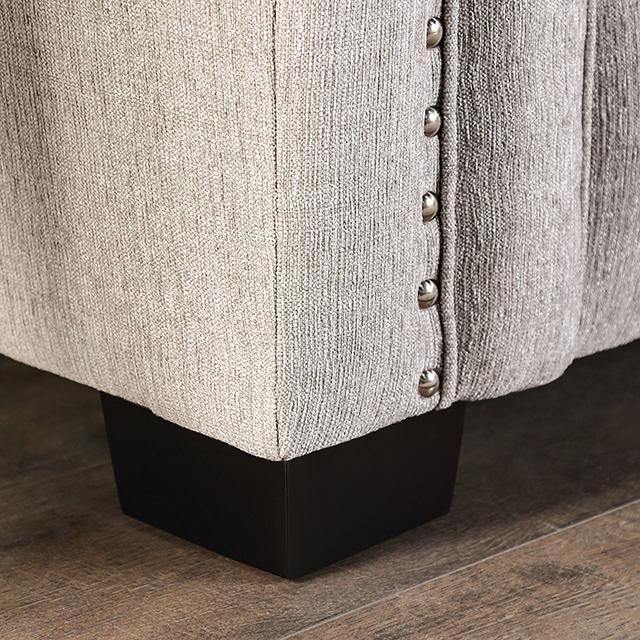 BELSIZE Loveseat Grey, Beige, & Choclate - In Home Furniture (San Antonio, TX)