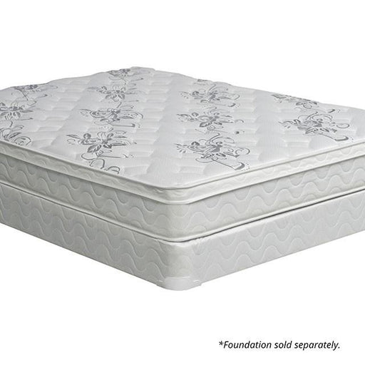 JALEN White 9" Euro Top Mattress, Twin - In Home Furniture (San Antonio, TX)