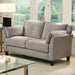 YSABEL Warm Gray Love Seat, Warm Gray (K/D) image