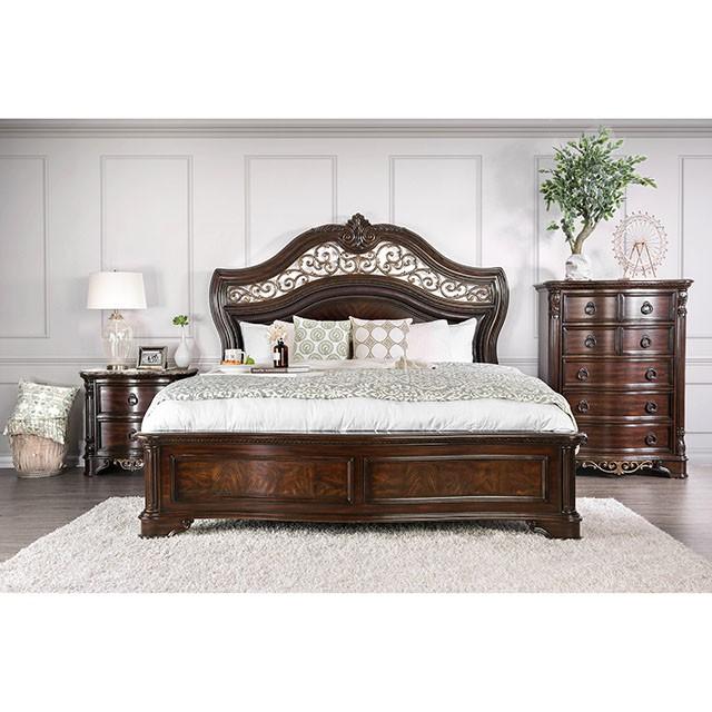 Menodora Brown Cherry Mirror - In Home Furniture (San Antonio, TX)
