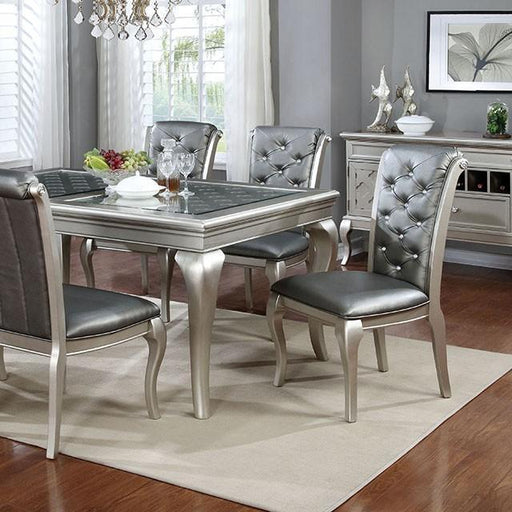 Amina Champagne Dining Table - In Home Furniture (San Antonio, TX)