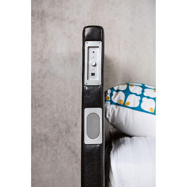 Evans E.King & Cal.King Bed Espressso, White, & Camel - In Home Furniture (San Antonio, TX)