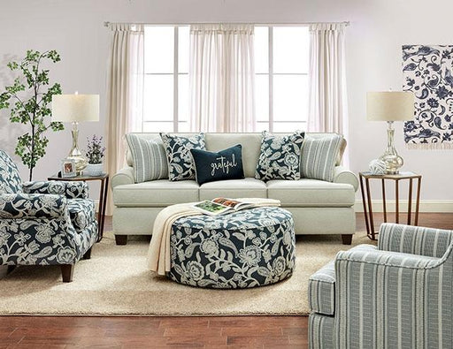 PORTHCAWL Accent Chair, Stripe - In Home Furniture (San Antonio, TX)