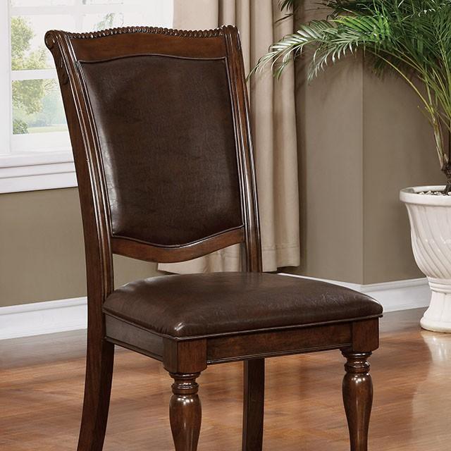 Alpena Brown Cherry/Espresso Arm Chair & Side Chair (2/CTN) - In Home Furniture (San Antonio, TX)