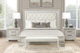 Stella Mia 4 Pc 5 Pc Queen Bedroom Set White - In Home Furniture (San Antonio, TX)