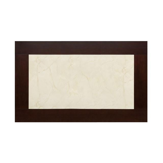 BRENT Dark Cherry/Ivory Dining Table - In Home Furniture (San Antonio, TX)