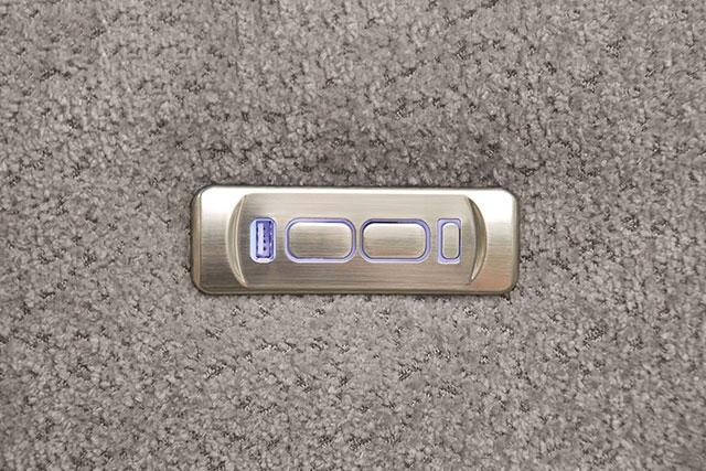 MORCOTE Power Recliner, Light Gray - In Home Furniture (San Antonio, TX)