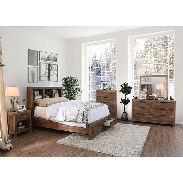 Mcallen Weathered Light Oak Cal.King Bed