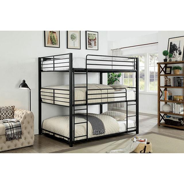 Olga I Antique Black Full/Full Bunk Bed