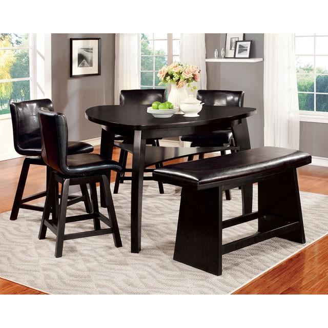 HURLEY Black Counter Ht. Table - In Home Furniture (San Antonio, TX)