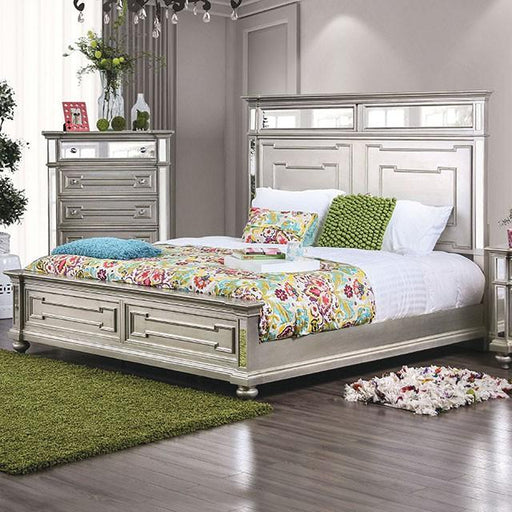 Salamanca Silver Cal.King & Queen Bed - In Home Furniture (San Antonio, TX)