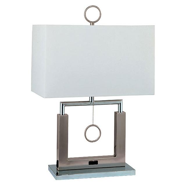 Jessica Brushed Steel 17"H Steel Table Lamp