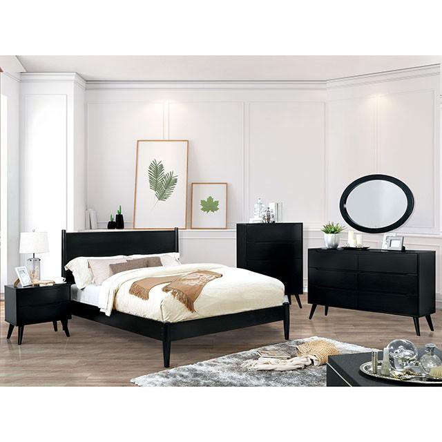 LENNART II Black & White Cal.King, E.King, Full, Queen, Twin Bed - In Home Furniture (San Antonio, TX)