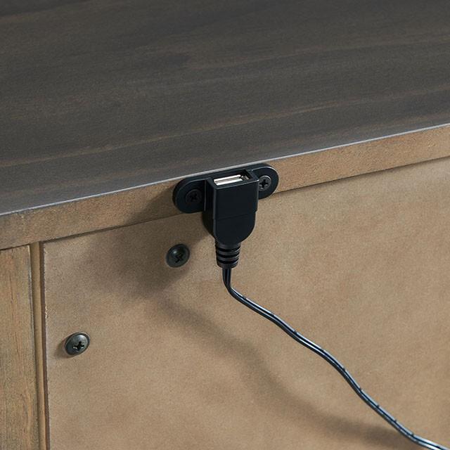 ALAINA Night Stand With USB Plug - In Home Furniture (San Antonio, TX)