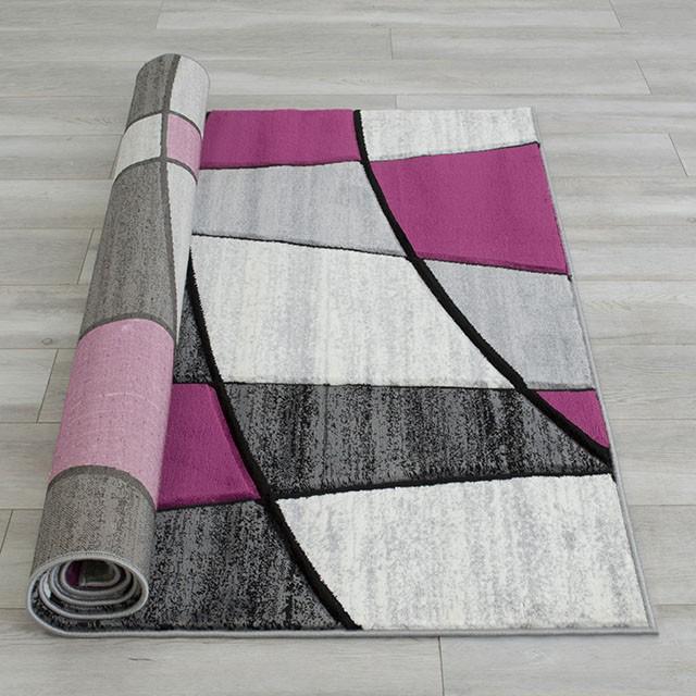 Niksar Gray/Purple 5' X 7' Area Rug