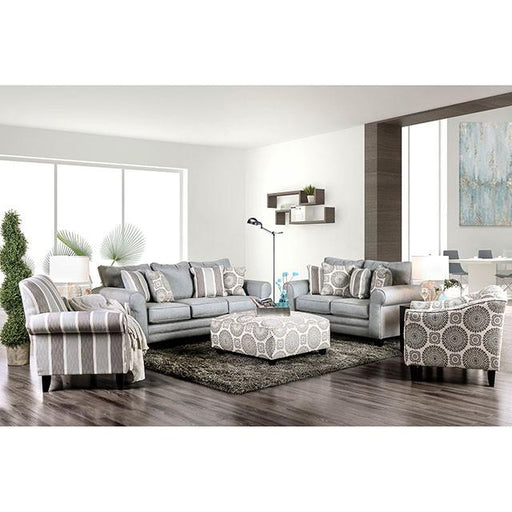 Misty Blue Gray Sofa - In Home Furniture (San Antonio, TX)