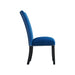 Francesca Rectangular Dining Blue Velvet Side Chair (2 Per Pack) - In Home Furniture (San Antonio, TX)